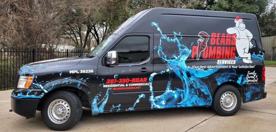 Check out Stevie one of our excellent licensed plumbers sporting our newly wrapped van!